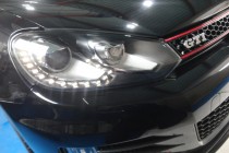 VW ゴルフⅥ GTI デイライト付きヘッドライト取り付け