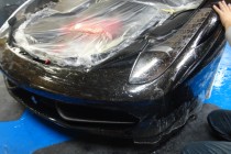 フェラーリ 458スパイダー　ペイントプロテクションフィルム X-PEL施工
