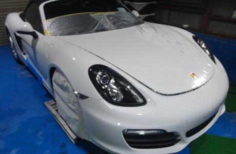 ポルシェ　981 ボクスターS　ペイントプロテクションフィルム X-PEL ＆サイドグリル バクネット取り付け