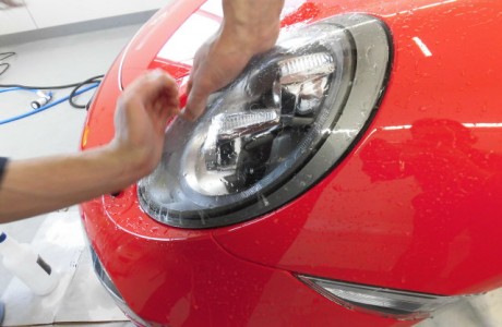 ポルシェ 911(991) カレラ GTS X-PEL ヘッドライトプロテクションフィルム&テールドットフイルム施工