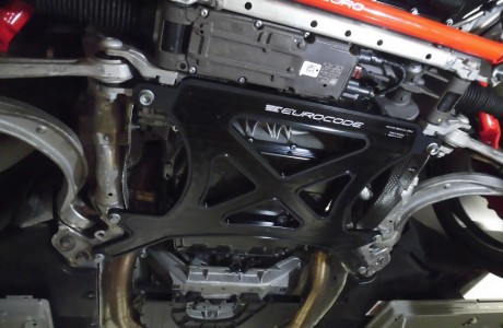 AUDI RS5 EURO CODE Alu Kreuz Billet Aluminum Drivetrain Stabilizer 装着！！