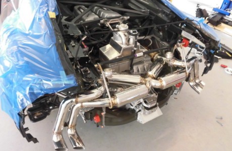 AUDI アウディ New R8 4S V10 FABSPEED X-Pipe 可変バルブ付きマフラー 装着！！！