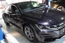 ＶＷ アルテオン R-LINE エンジンスターター&低ダストブレーキパッド&レーダー探知機&レイヤードサウンド取り付け