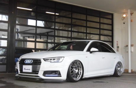 AUDI アウディ A4 B9(8W) S-LINE AIRREX エアサスキット&add performance製　フロントリップスポイラー装着！！