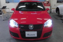 VW GOLF5 ゴルフⅤ GTI 劣化したヘッドライトをOEMヘッドライトに交換＆BELLOF フォグランプLED取り付け！！