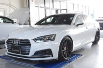 アウディ AUDI A5 B9(F5) スポーツバック ヘッドライトスモークプロテクションフィルム＆Ｈ＆Ｒスタビライザー＆034モータースポーツエンドリンク取り付け！！