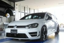 VW フォルクスワーゲン GOLF-R MK7 ゴルフ７―R ヴァリアント RST カーボンステアリング取り付け＆APR イグニッションコイル＆プラグ交換＆APR ECUチューニング！！