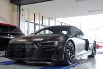 AUDI アウディ R8 4S V10 クーペ R8 4S後期（フェイスリフト後）純正フロントバンパーセット取り付け＆XPEL フルステルスプロテクションフィルムでマットカラー化！！