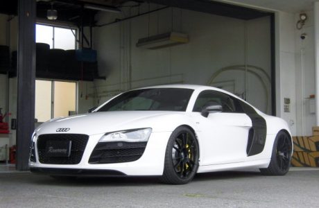 AUDI アウディ R8 V10 クーペ KW HLS4 コンプリートキット＆カプリスト エギゾーストバルブ付きマフラー＆メガライフバッテリー取り付け