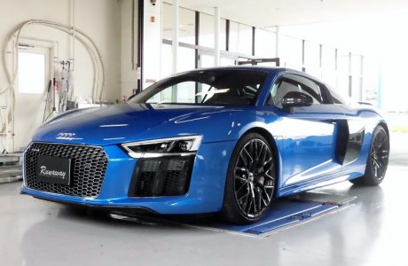アウディ AUDI R8 4S V10 クーペ カプリスト Capristo エギゾーストバルブ付きマフラー取り付け＆XPEL ペイントプロテクションフィルム施工！！
