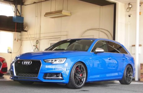 AUDI アウディ S4 B9/8W AVANT KW HAS（ハイトアジャスタブルスプリング）＆RSスタイルフロントグリル取り付け！！