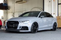 AUDI アウディ RS3 8V 後期 セダン VOSSEN HF-5 19インチ＆RSTカーボンステアリング＆APR ECUチューニング＆プラズマダイレクト＆メガライフバッテリー＆CPM他色々取り付け！！