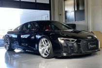 AUDI アウディ R8 4S V10 PLUS カプリスト capristo エギゾーストバルブ付きマフラー取り付け＆ヘッドライト・テールレンズスモークプロテクションフィルム施工！！