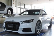 AUDI アウディ TT 8S/FV ロードスター REMUS レムス エキゾーストバルブ付き4本出しマフラー＆TTS純正リアディフューザー取り付け！！