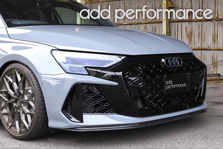 add performance AUDI RS3 8Y フェイスリフト 後期用フロントリップ