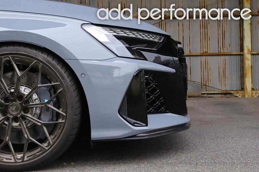 ADD PERFORMANCE RS3 8Y カーボン フロントリップスポイラー add performance AUDI RS3 8Y フェイスリフト 後期用フロントリップ