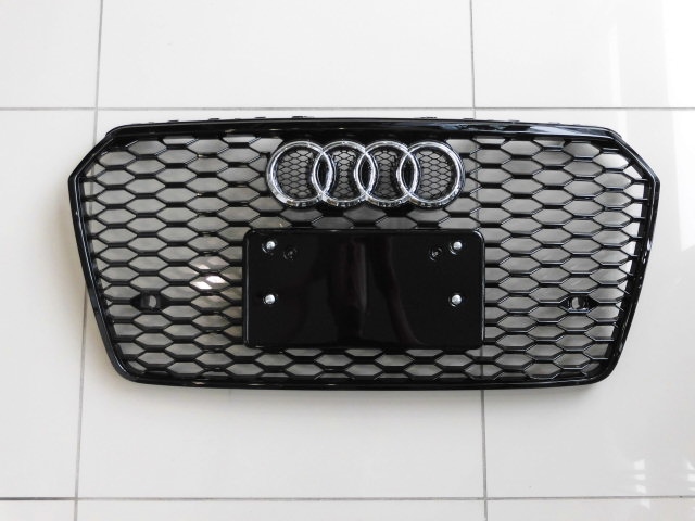 Audi A7 フロントグリル ブラック Audi アウディ 純正 フロントグリルエンブレム グロスブラック