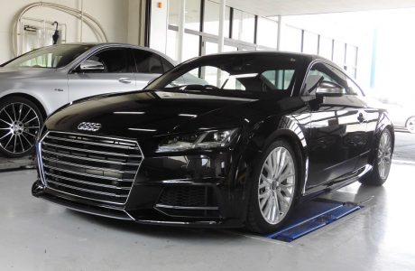 AUDI アウディ TTS 8S クーペ REMUS レムスマフラー＆034モータースポーツ レゾネーターデリート取り付け！！